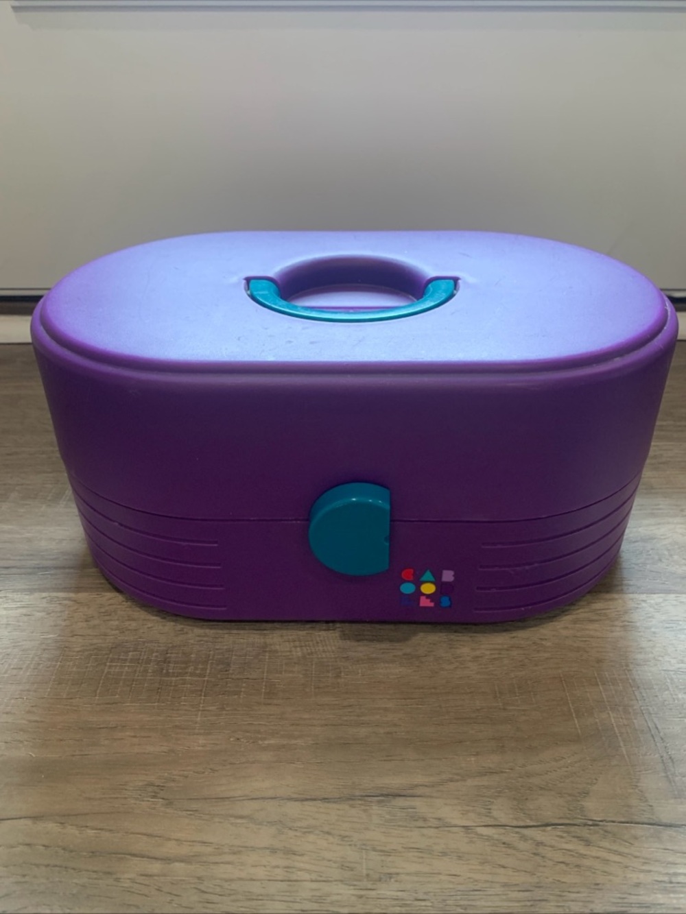 Purple and Teal Caboodles Makeup Case Vintage 90s